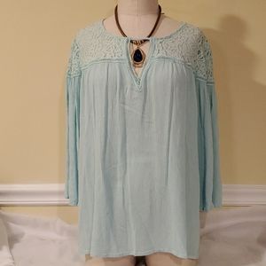Aqua blouse